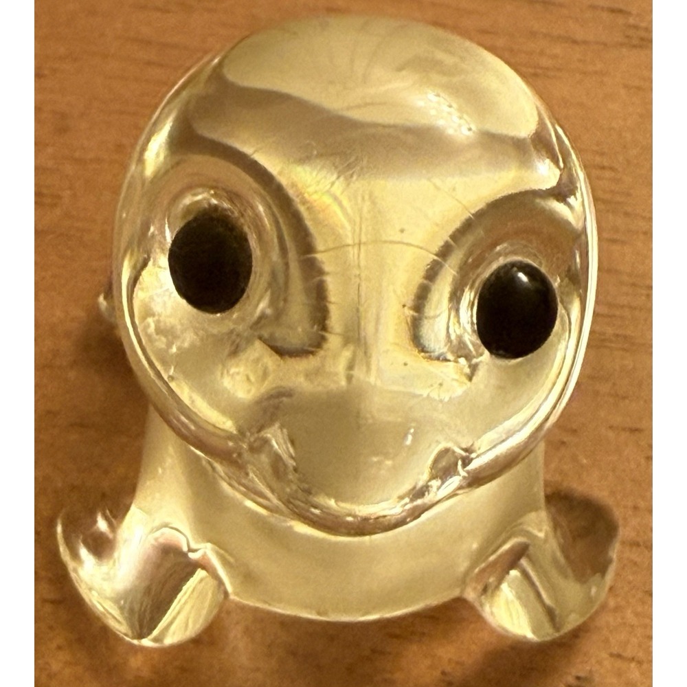 ONEIDA Lead CRYSTAL Seal Collectible, Nautical, Paperweight EUC‎